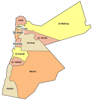 cities in jordan map